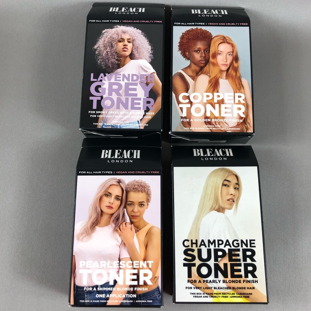 Bleach London Semi-Permanent Hair Toner Bundle 4pck
